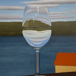 "Cheers with Pino Grigio” 39” x 31”
