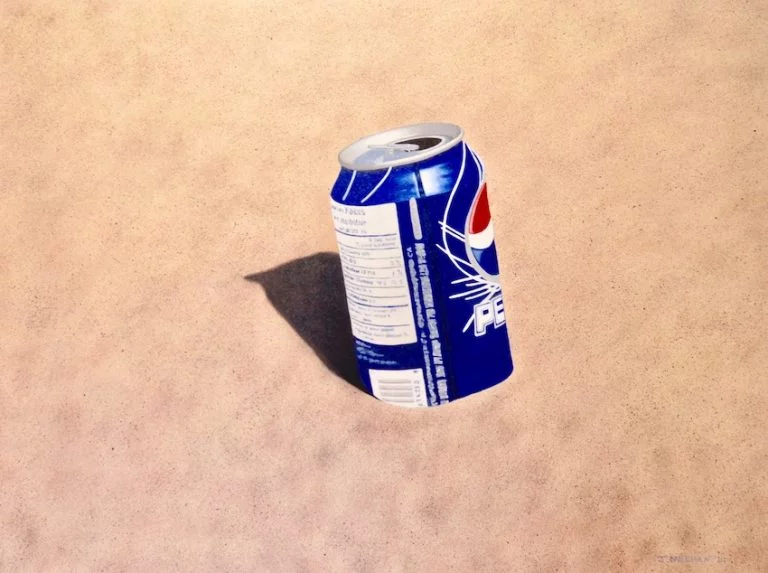 Pepsi Can In The Sand Oil on canvas 2022