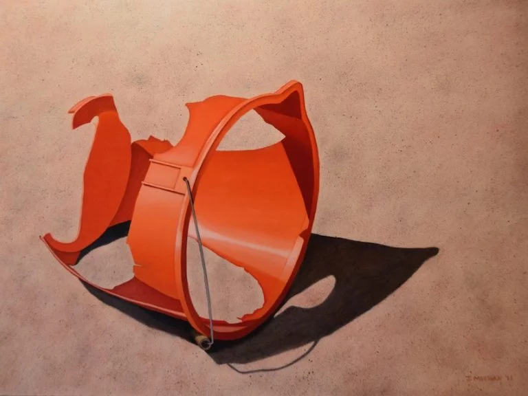 Liza's Bucket 38 x 40 2021 oil on canvas